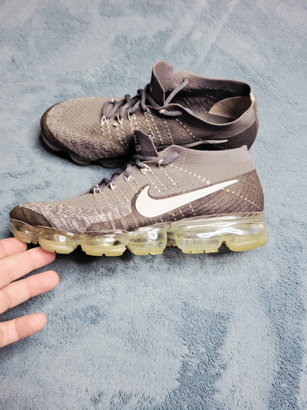 Nike Air VaporMax Flyknit "Asphalt" Grey - Women's 9.5